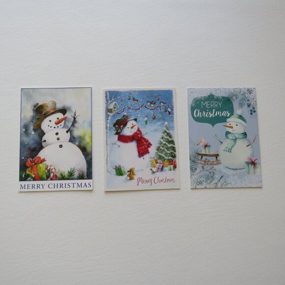 Happy Holidays Merry Christmas Assorted Greeting Cards With Envelopes Set 30 - Picture 4 of 6